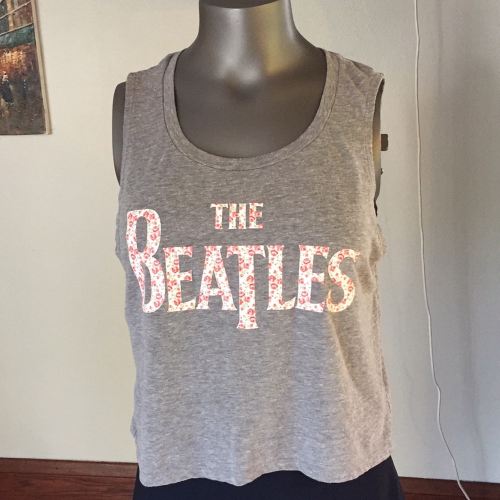 🍁 The Beatles Cropped Tank - Size L